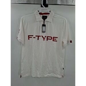 Jaguar F-Type Mens XXL White Polo Shirt NWT